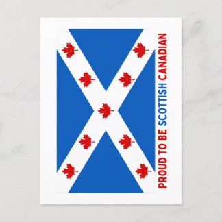CARTÃO POSTAL ORGULHOSO DE SER CANADENSE ESCOCÊS!