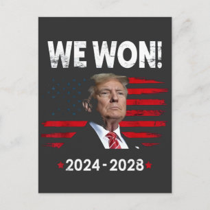 Cartão Postal Orgulhoso Dia da Inaguração do Presidente da Maga 