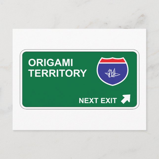 Cartão Postal Origami Próximo Sair (Frente)