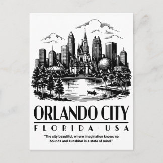 Cartão Postal Orlando Cidade Flórida EUA