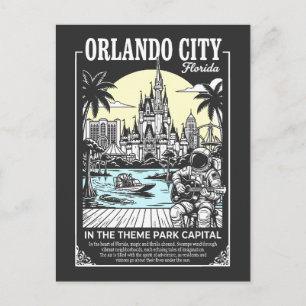 Cartão Postal Orlando Cidade Flórida Na Capital do Parque Temáti