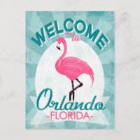Orlando Flórida Flamingo Rosa - Viagem Retro Antig