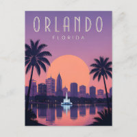 Orlando Flórida Palma Pôr do Sol Silhueta Férias