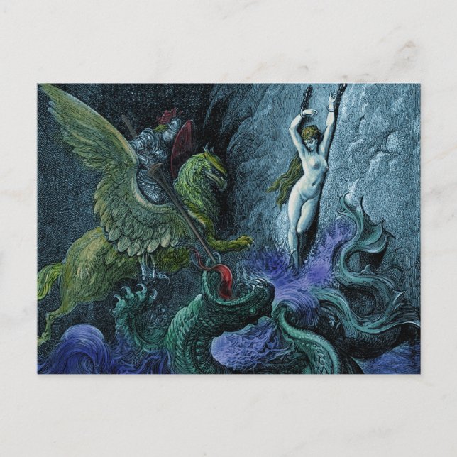 Cartão Postal Orlando Furioso vintage gothic (Frente)