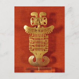 Cartão Postal Ornamento Tolima sob a forma de cabeça humana