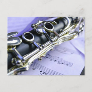 Cartão Postal Orquestra de Bandas de Música Clarinet Sheet