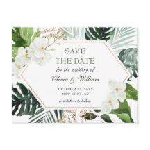 Orquídea Boêmia Casamento Verde Salve a Data