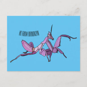 Cartão Postal Orquídea de desenho