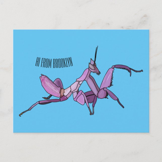 Cartão Postal Orquídea de desenho (Frente)