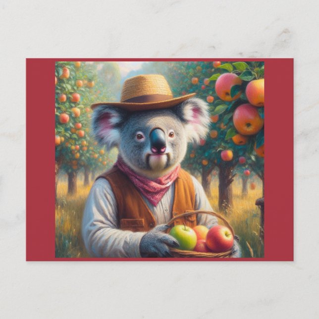 Cartão Postal Orquídea de maçã Koala (Frente)