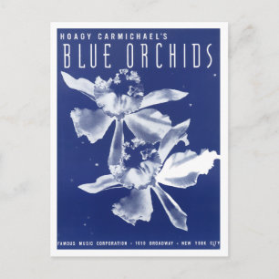 Cartão Postal "Orquídeas Azuis" de Hoagy Carmichael