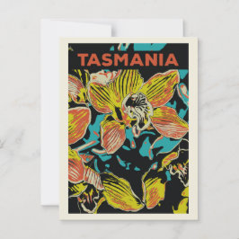 Cartão Postal Orquídeas da Tasmânia, Austrália
