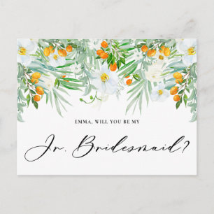 Cartão Postal Orquídeas E Kumquats Você Será Minha Mãe De Brides