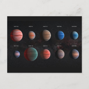 Cartão Postal Os 10 Exoplanetas Júpiter Quente de Wasp