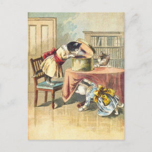 Cartão Postal Os 3 Gatinhos: Procurando as Luvas