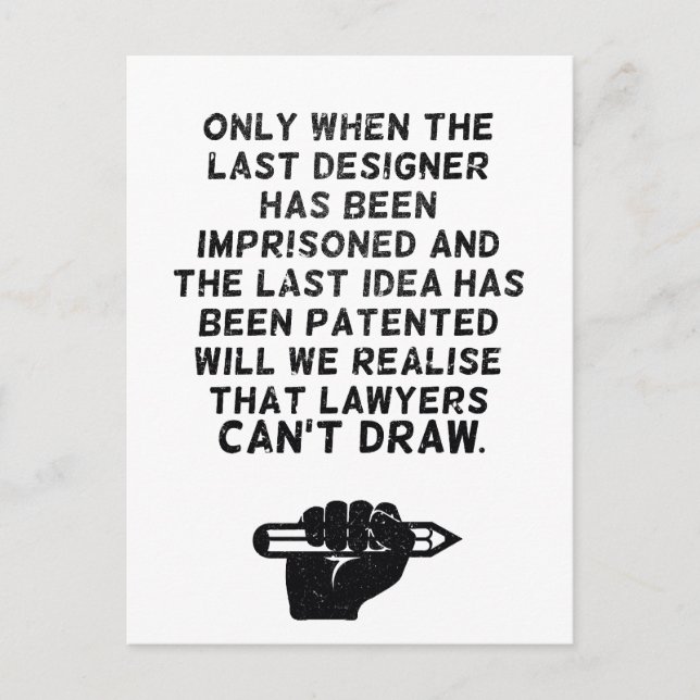 Cartão Postal Os advogados não podem tirar! (Frente)