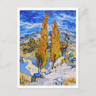 Cartão Postal Os Álamos em Saint-Rémy, Van Gogh