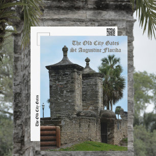 Cartão Postal Os Antigos Portões da Cidade Histórica St Augustin