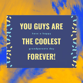 Cartão Postal Os Avós Mais Frescos para o Marinho e Amarelo