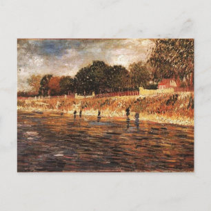 Cartão Postal Os Bancos do Sena, Vincent van Gogh