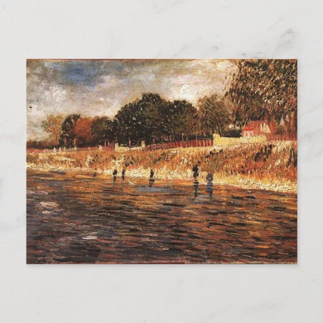 Cartão Postal Os Bancos do Sena, Vincent van Gogh (Frente)