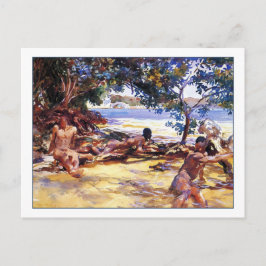 Cartão Postal Os Bathers por John Singer Sargent