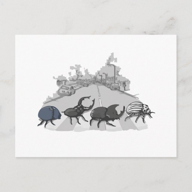 Cartão Postal Os Beatles (Frente)