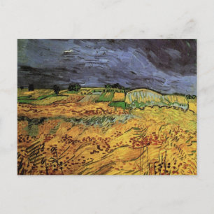 Cartão Postal Os Campos de Vincent van Gogh