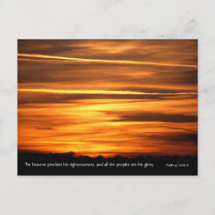 Cartão Postal Os céus declaram   v2   Salmo 97 v 6