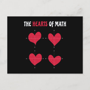 Cartão Postal Os Corações Da Matemática Do Dia de os namorados D