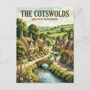 Cartão Postal Os Cotswolds Reino Unido