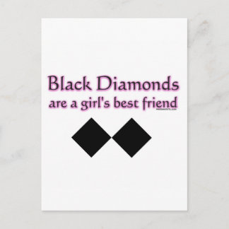 Cartão Postal Os diamantes negros são os melhores amigos das men