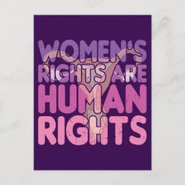 Cartão Postal Os Direitos das Mulheres São Direitos Humanos