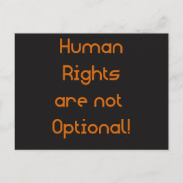 Cartão Postal Os Direitos Humanos não são Cartão-postal opcional
