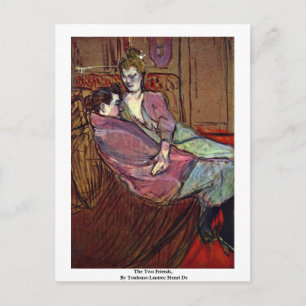 Cartão Postal Os Dois Amigos, De Toulouse-Lautrec Henri De