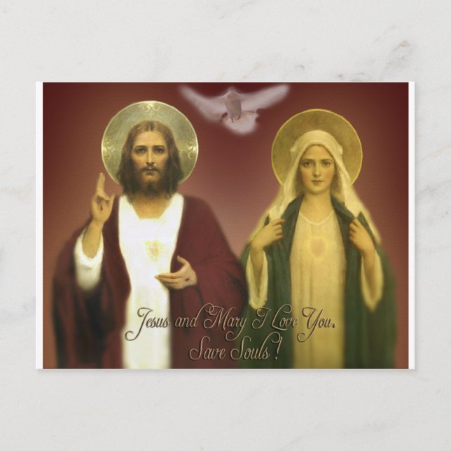 CARTÃO POSTAL OS DOIS CORAÇÕES DE EKLEKTIX, (Frente)