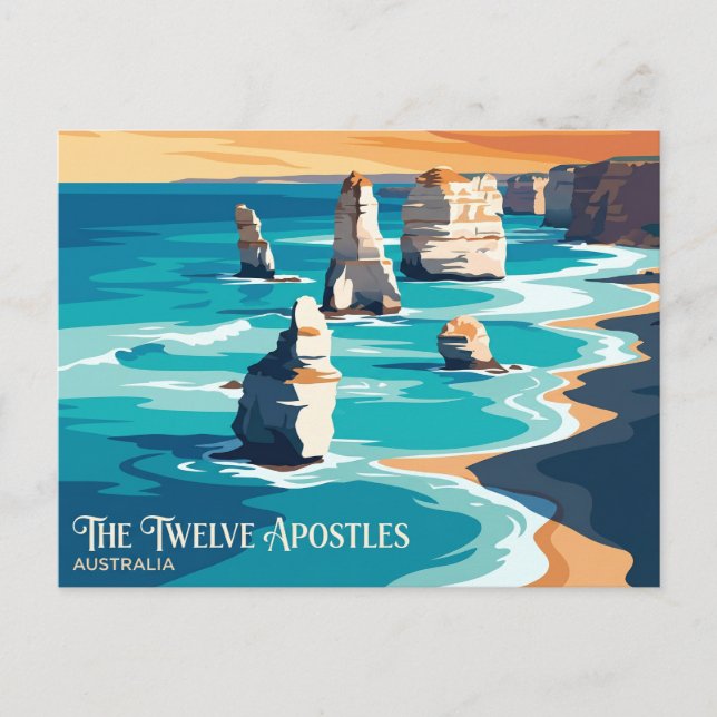 Cartão Postal Os Doze Apóstolos Austrália (Frente)