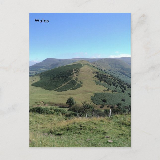 Cartão Postal Os Dragões De Volta, Os Beacons Brecon, País De Ga (Frente)