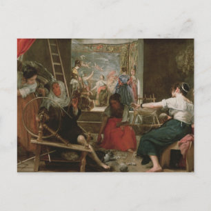 Cartão Postal Os Espinadores, ou A Fábrica de Arachne, 1657