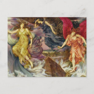 Cartão Postal Os Espíritos da Tempestade por Evelyn de Morgan