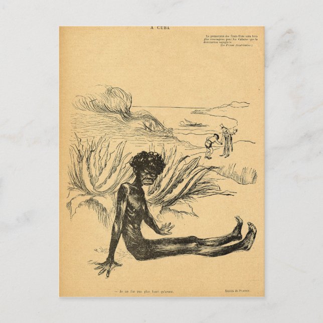 Cartão Postal Os Estados Unidos retiram Cuba da Espanha (Frente)