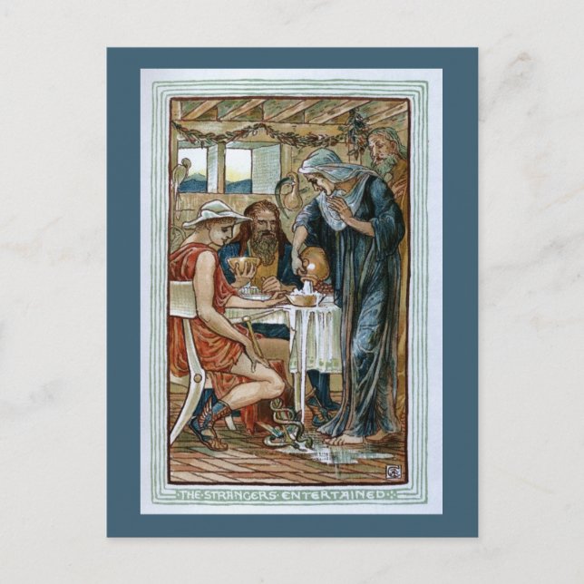 Cartão Postal Os Estranhos Entraram, (Frente)
