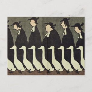 Cartão Postal Os Gansos, anti-cléricos