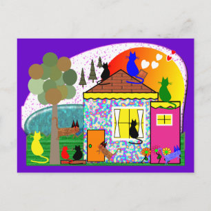 Cartão Postal Os Gatos Estão Assumindo A Casa