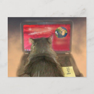 Cartão Postal Os Gatos Governam O Mundo