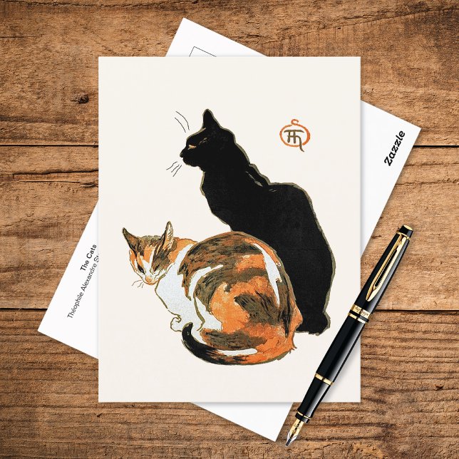 Cartão Postal Os Gatos Retraem Teófilo Steinlen (Criador carregado)