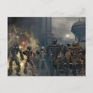 Cartão Postal os gloriosos sete robôs b