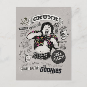 Cartão Postal Os Goonies Chunk Retro Collage