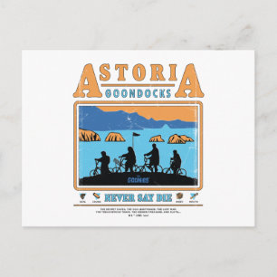 Cartão Postal Os Goonies Silhuettes Sobre Astoria Goondocks