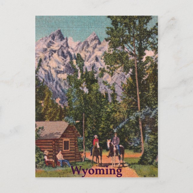 Cartão Postal Os Grandes Tetões - Wyoming (Frente)